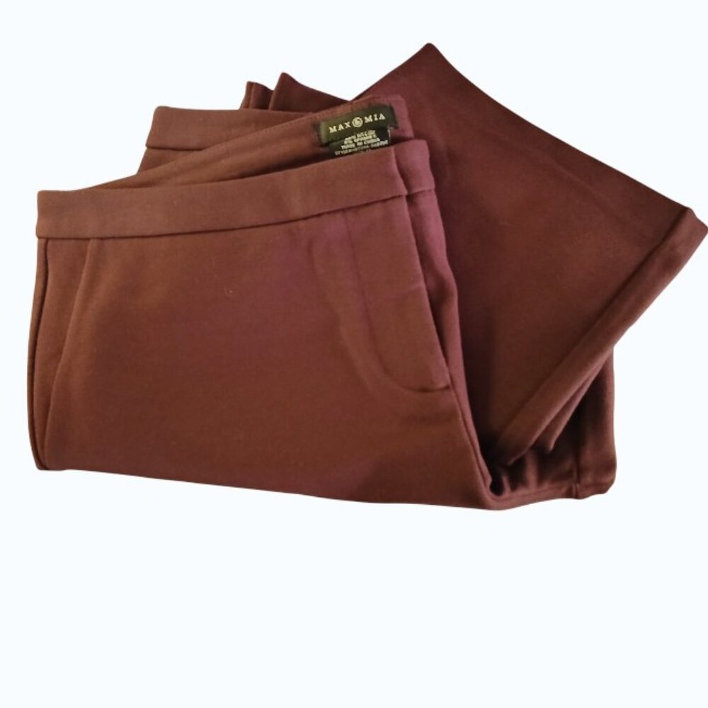 NWT- MAX & MIA Plum Ankle/Crop Pants - Picture 5 of 13
